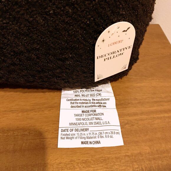 NEW Target Bullseye Playground Black Cat Decorative Throw Pillow Halloween 2024 - Picture 5 of 5